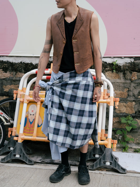 1930s British Leather Motorcycle Vest