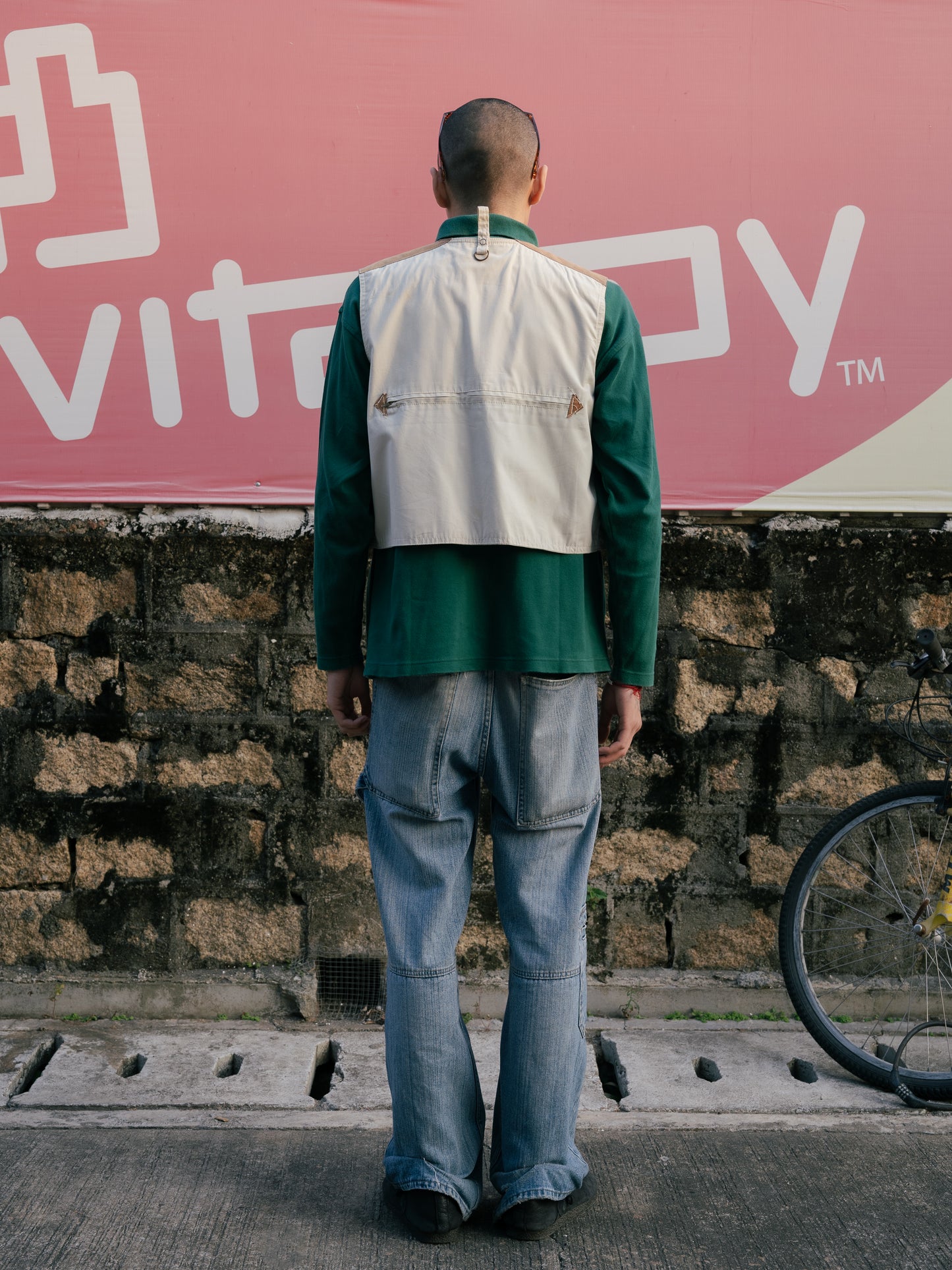 "ELLESSE" Long Sleeve Polo Shirt