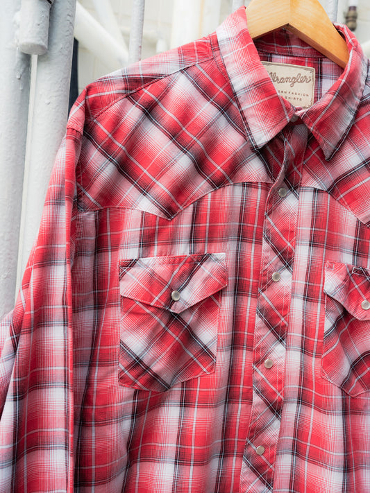 "WRANGLER" Long Sleeves Western Snap Shirt