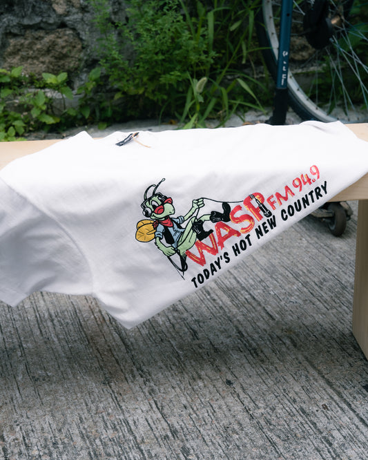 Early 1990s ”Fruit Of The Loom“ WASP FM 94.9 Tee