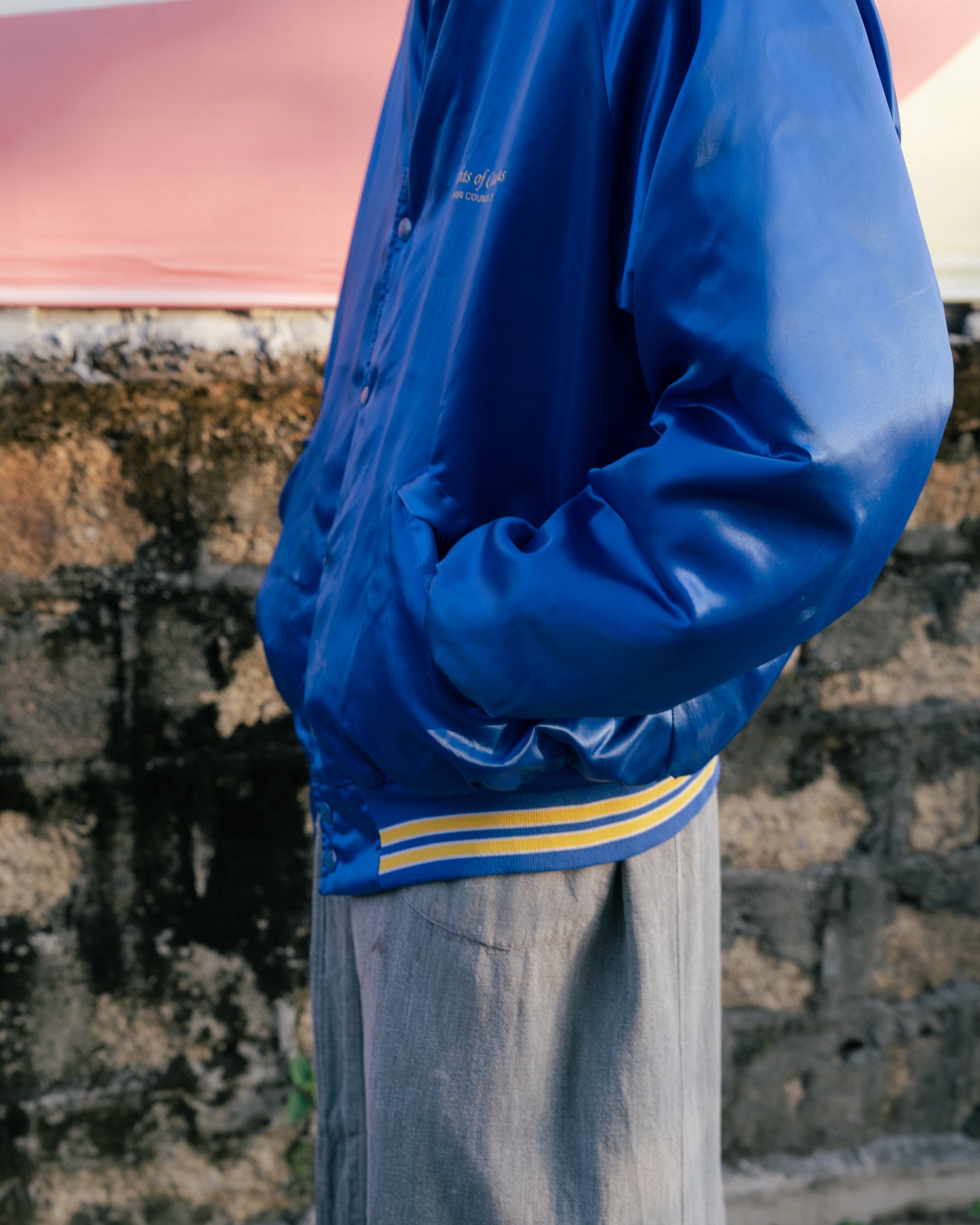 1980s "Pla-Jac By Dunbrooke" Satin Jacket