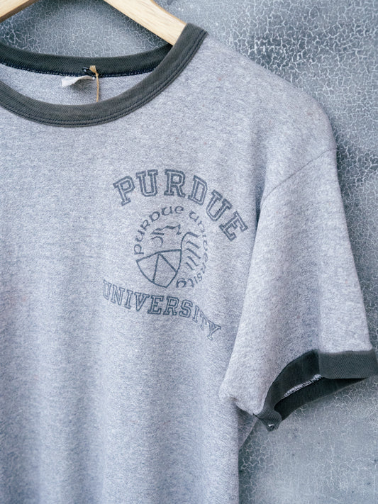 Late 1960s "CHAMPION" Purdue University Ringer Tee
