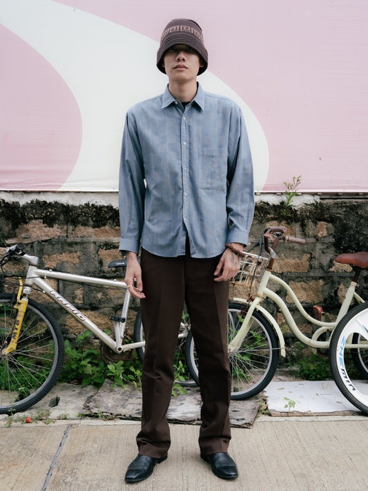 "DOMANI" Hidden Checker Shirt