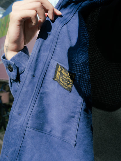 1950s French "Dumont d’Urville" Moleskin Indigo Work Jacket