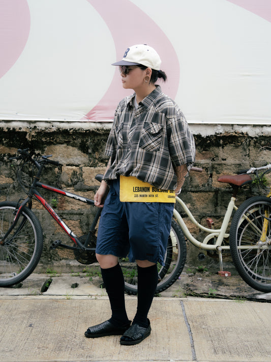 "Wrangler" Plaid Snap Button Short Sleeve Shirt