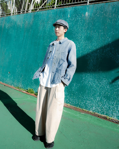 1940年代のフランス製「デュブレ＆デヴェルシェール」モールスキン製ワークチョアジャケット