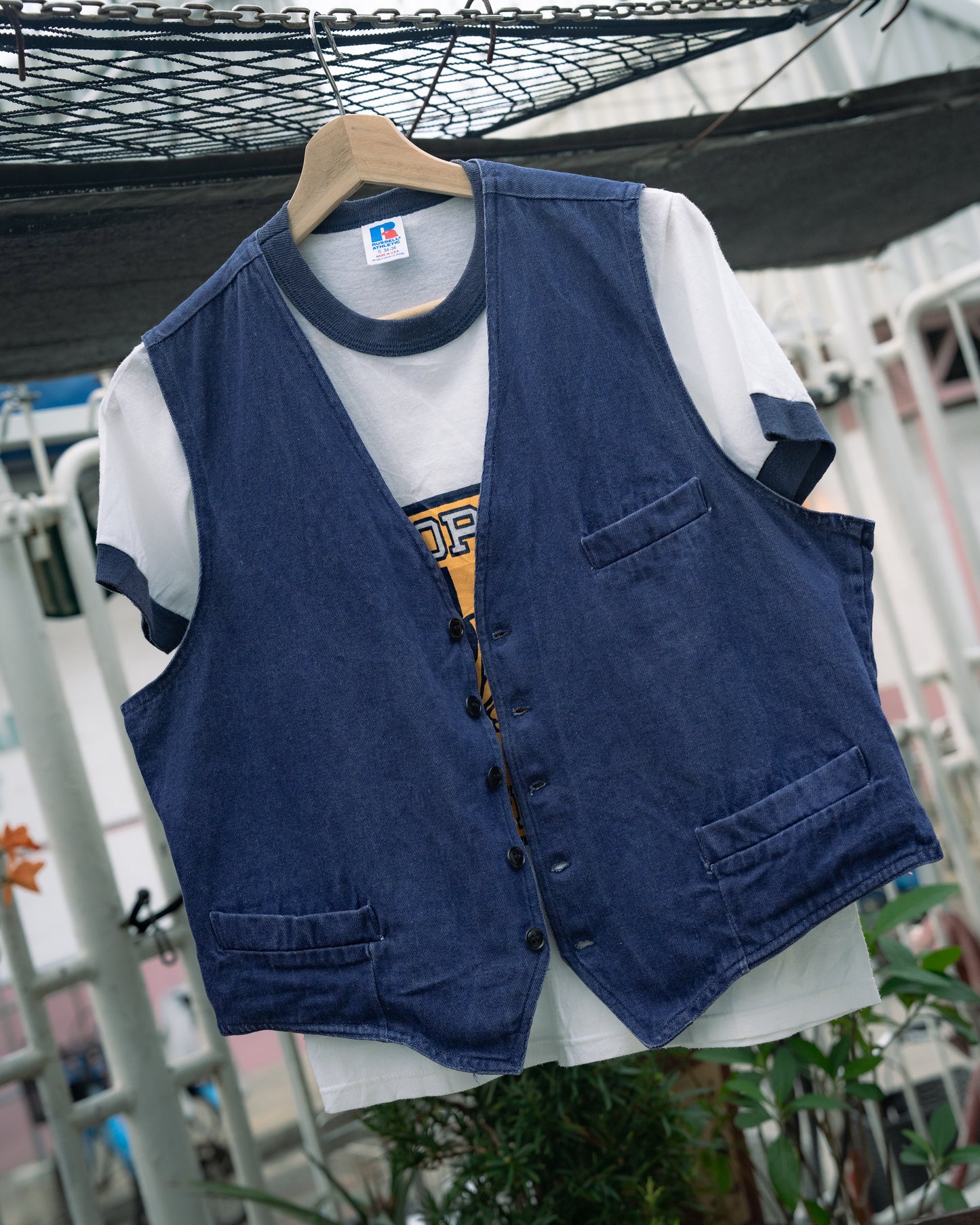 "REINE BAUMWOLLE" German Denim Vest