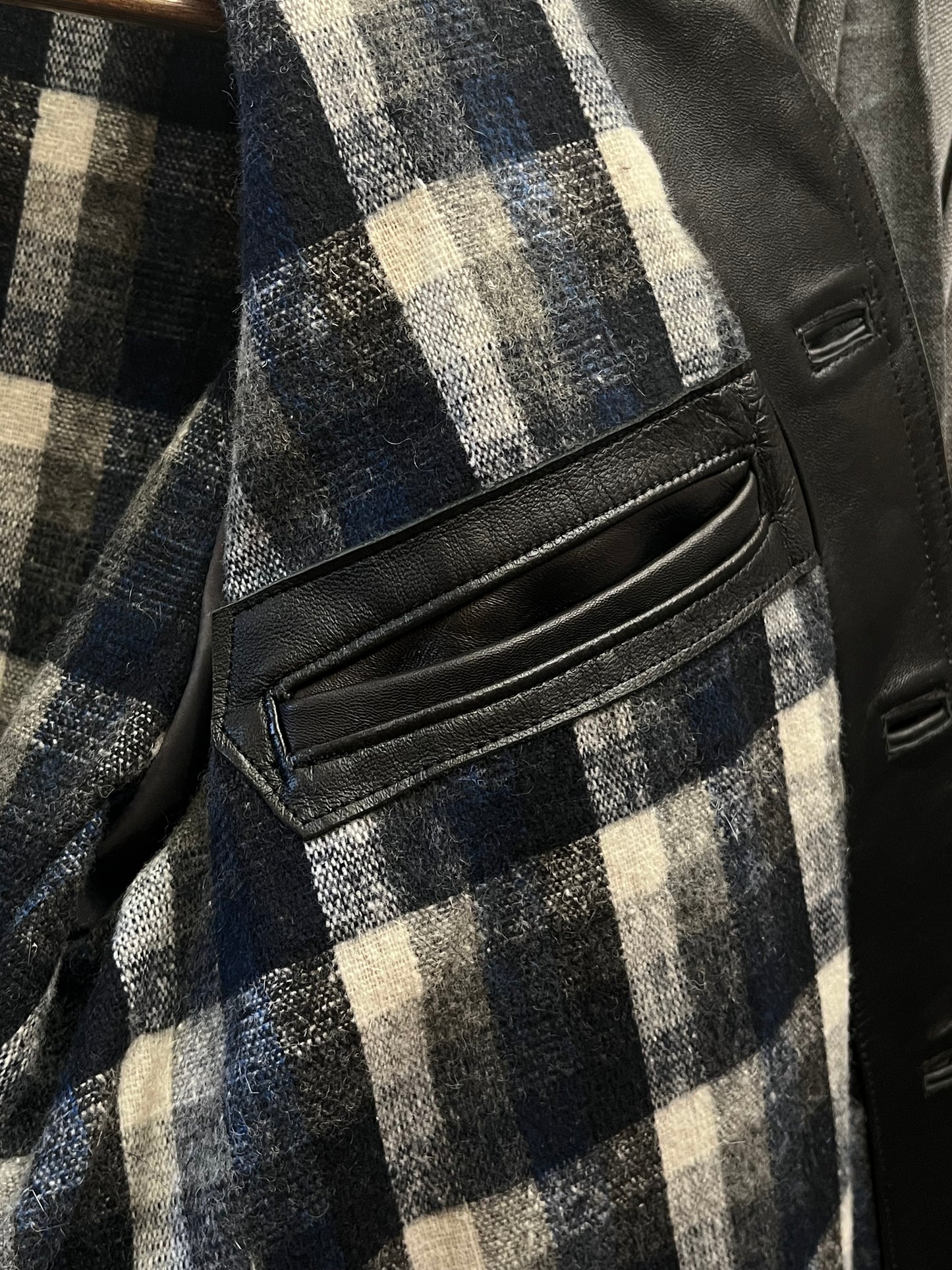 1970's French EDF Leather Jacket - Black