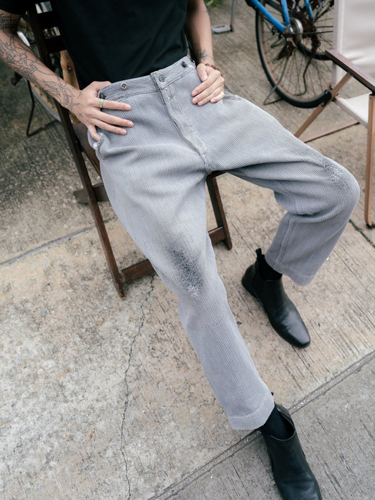 1940-50s French "SAVO" Piqué Work Pants