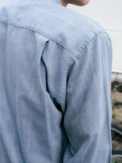 “DOMANI”隱形格紋襯衫