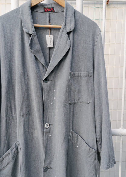 1950-60年代「ROBUR」法國黑色錢布雷大衣