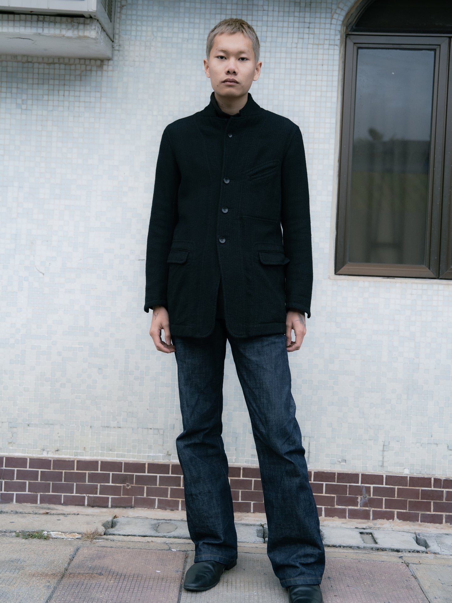 "THE VIRIDI-ANNE" Cotton Wool Jacket