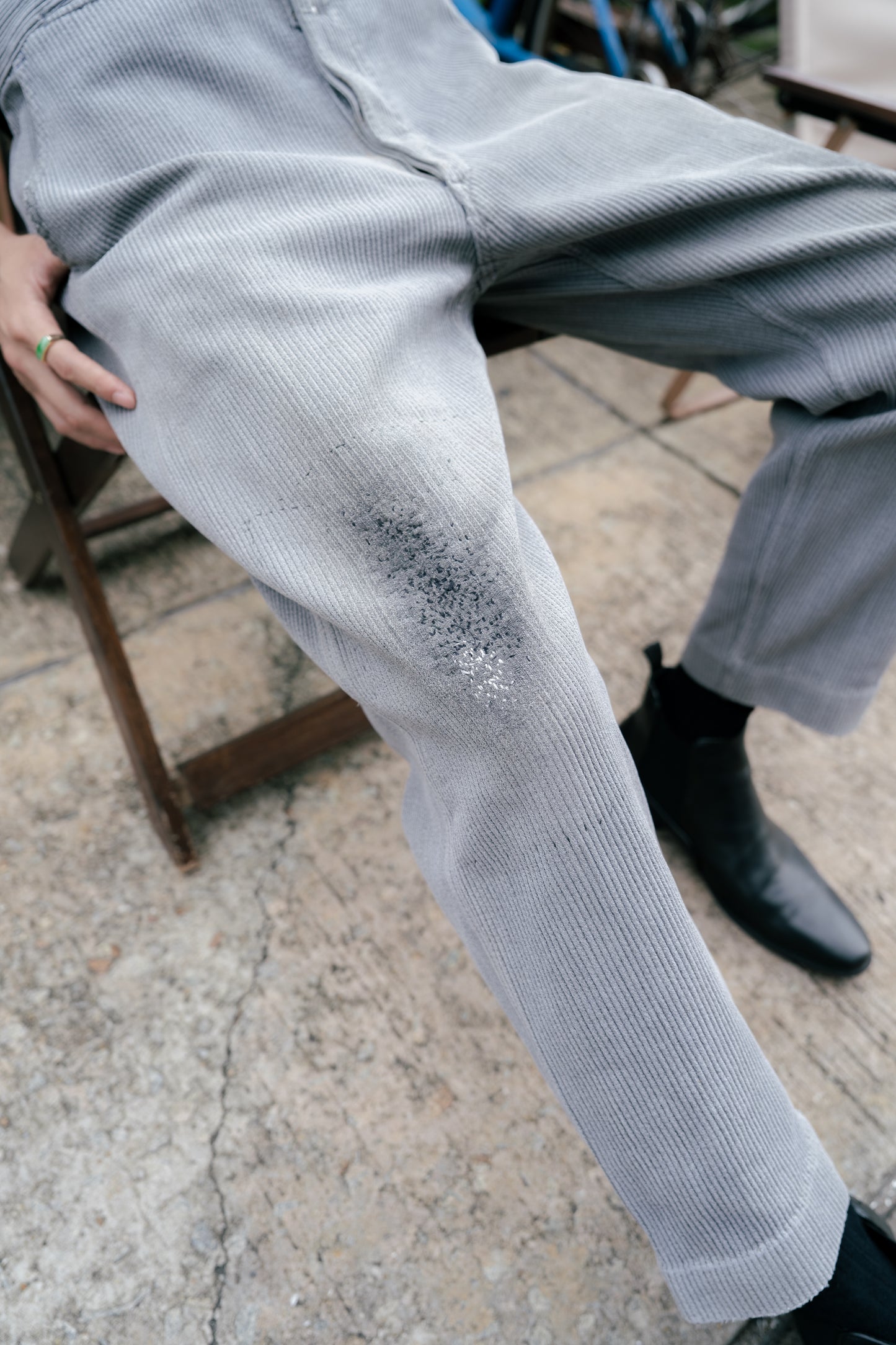 1940-50s French "SAVO" Piqué Work Pants