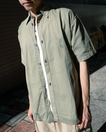 1940s U.S. Military Tent Zeltbahn Buttons Remake Shirt