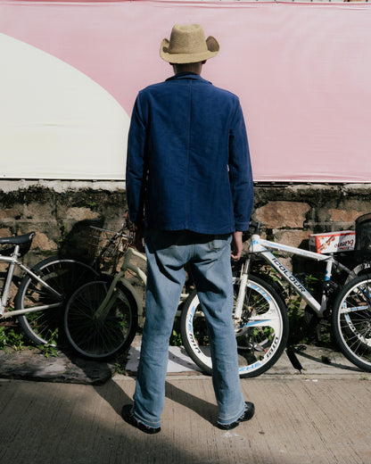 1950s French "Dumont d’Urville" Moleskin Indigo Work Jacket