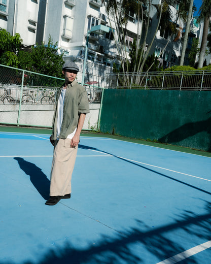 1940s U.S. Military Tent Zeltbahn Buttons Remake Shirt