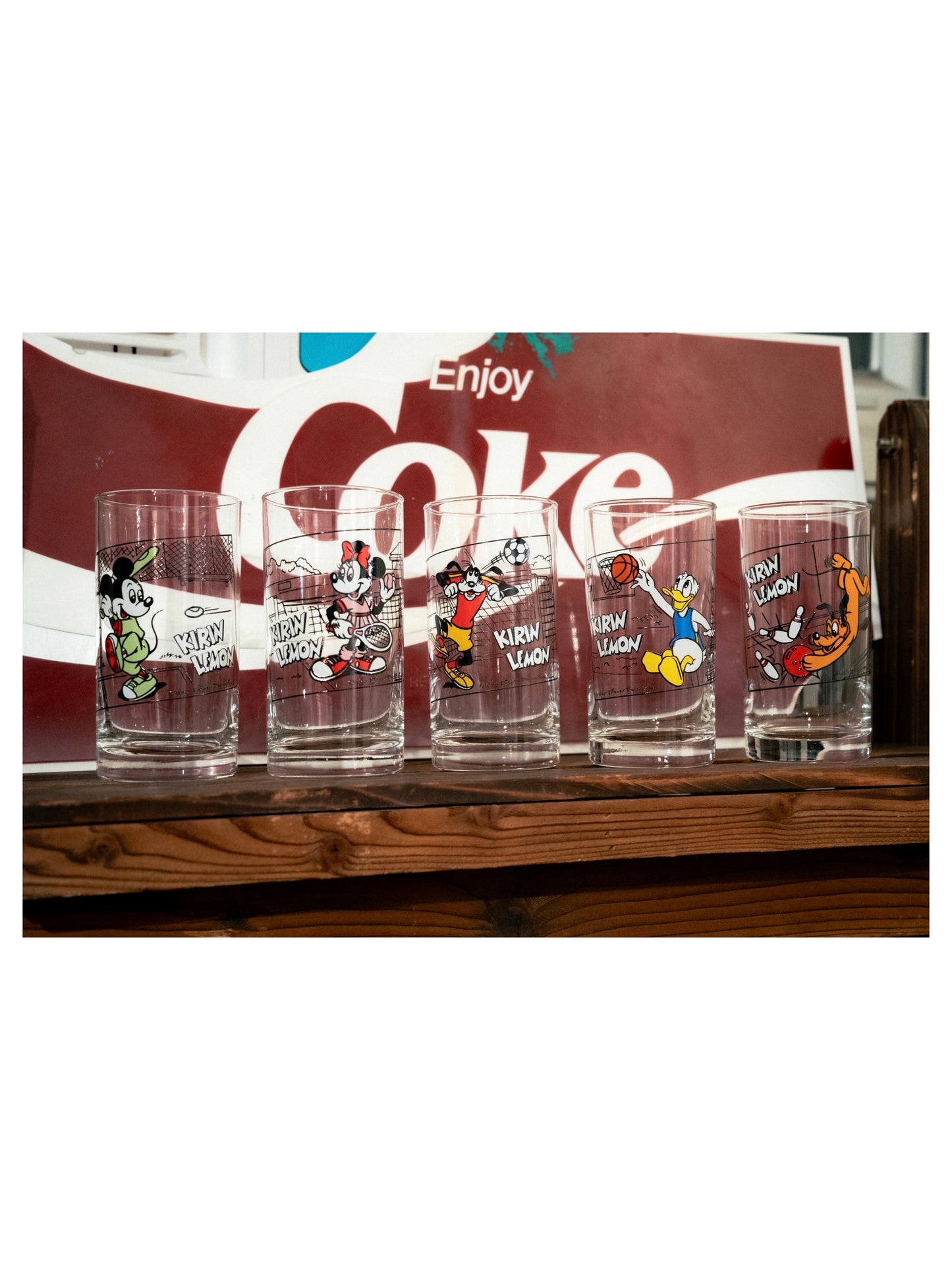 KIRIN LEMON x DISNEY Glass Tumbler Cup