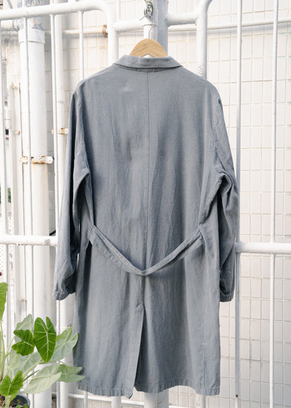 1950-60年代「ROBUR」法國黑色錢布雷大衣