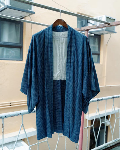 Blue Dyed Kasuri Noragi  藍染絣野良着