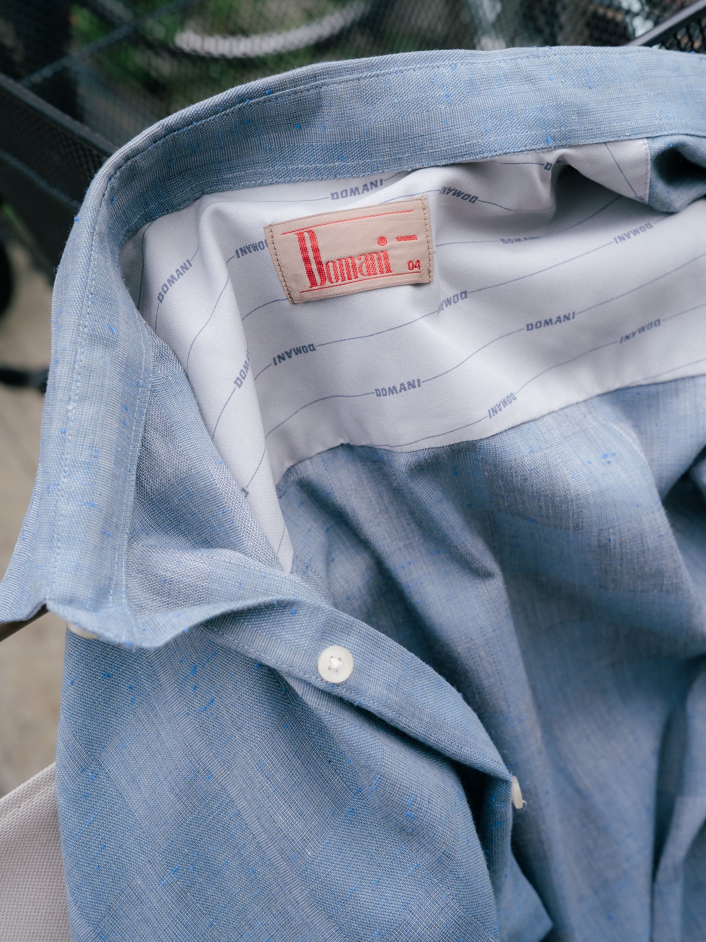 "DOMANI" Hidden Checker Shirt