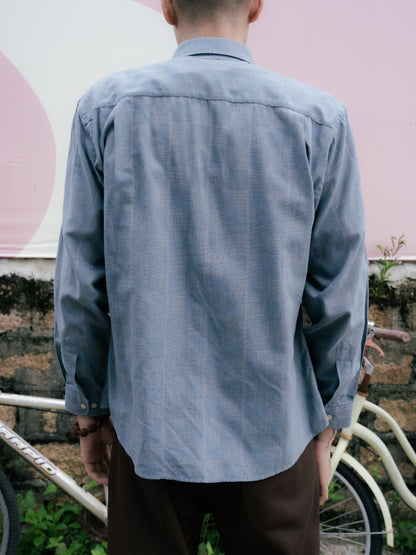 “DOMANI”隱形格紋襯衫