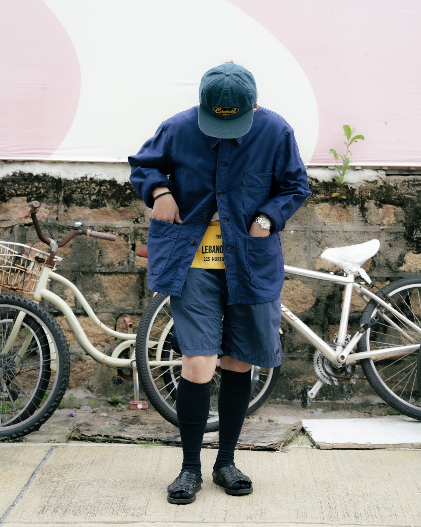 1960s French "Adolphe Lafont" Indigo Moleskin Jacket