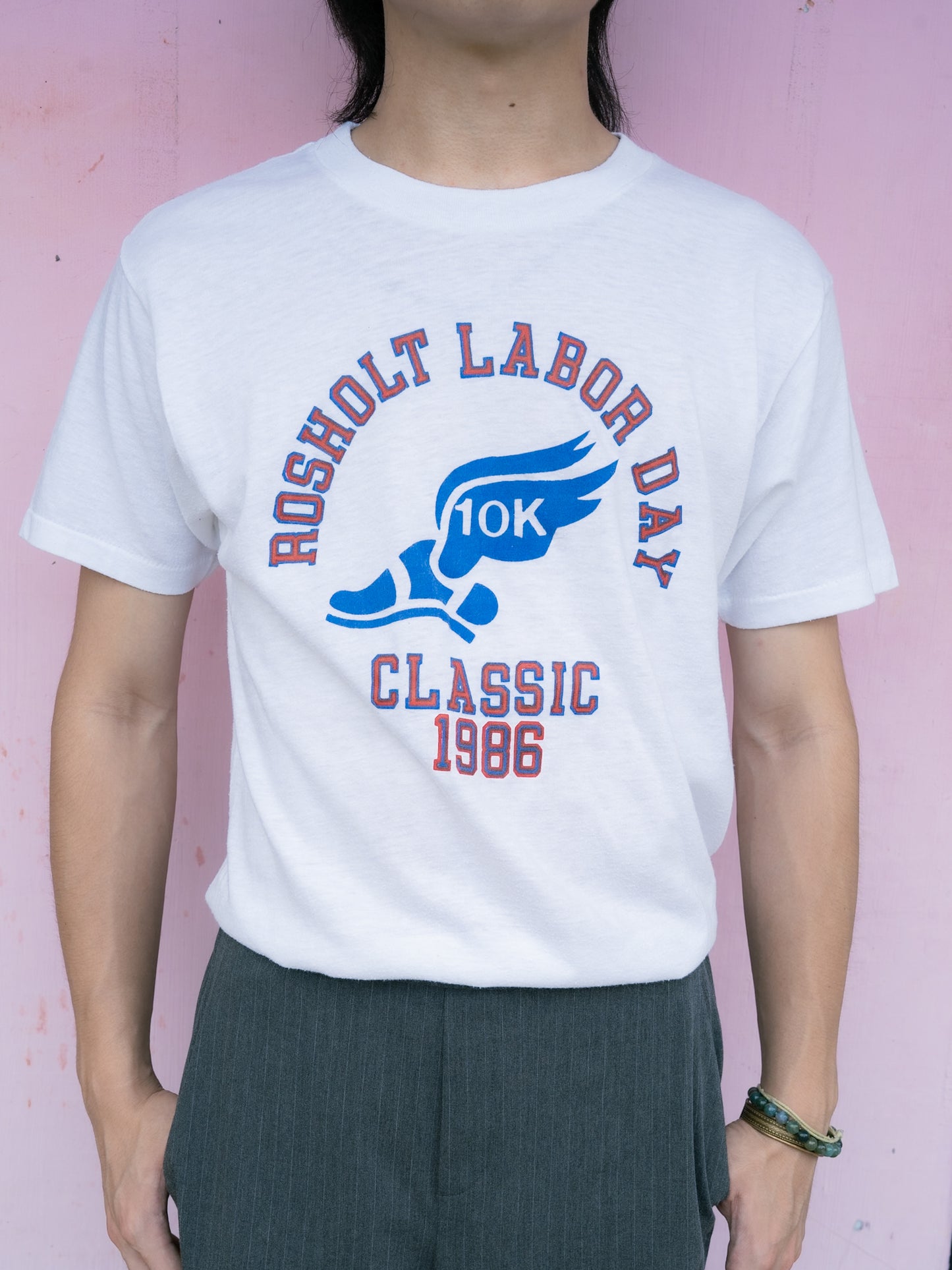 1986 "SNEAKERS" Rosholt Labor Day Classic 10K Tee