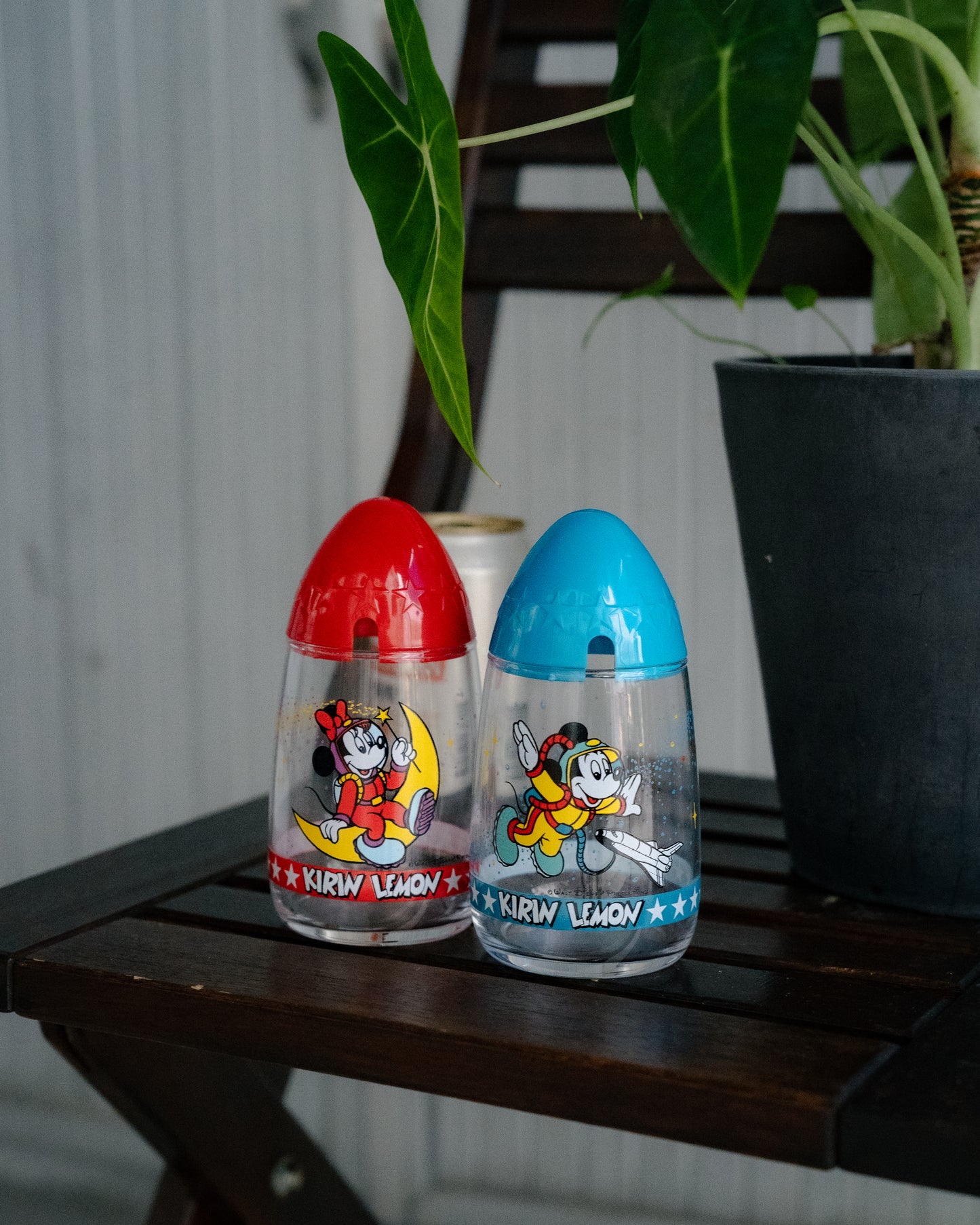Shōwa Era - KIRIN LEMON x Disney Mickey & Minnie Rocket Glass Set