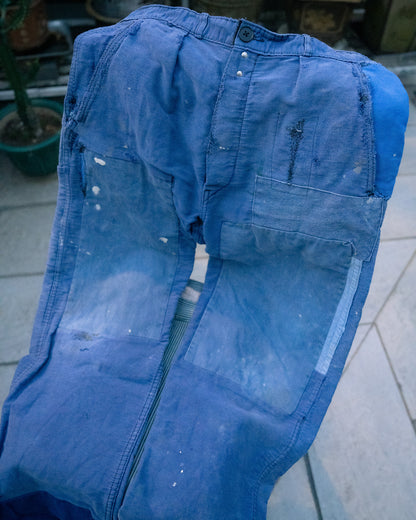 1950-60s French Indigo Work Pants