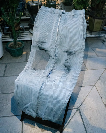 1950s French Cotton Piqué Work Pants