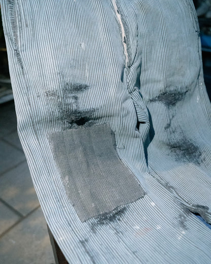 1950s French Cotton Piqué Work Pants