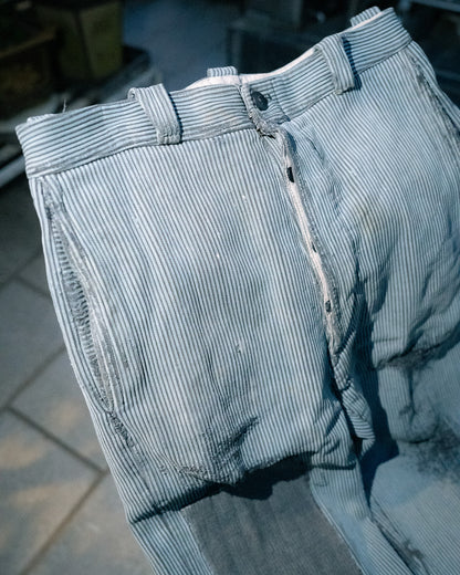 1950s French Cotton Piqué Work Pants