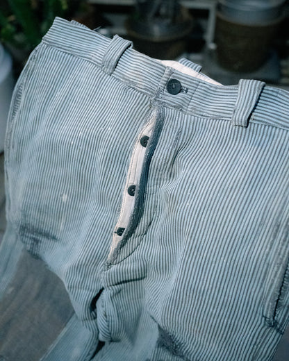 1950s French Cotton Piqué Work Pants