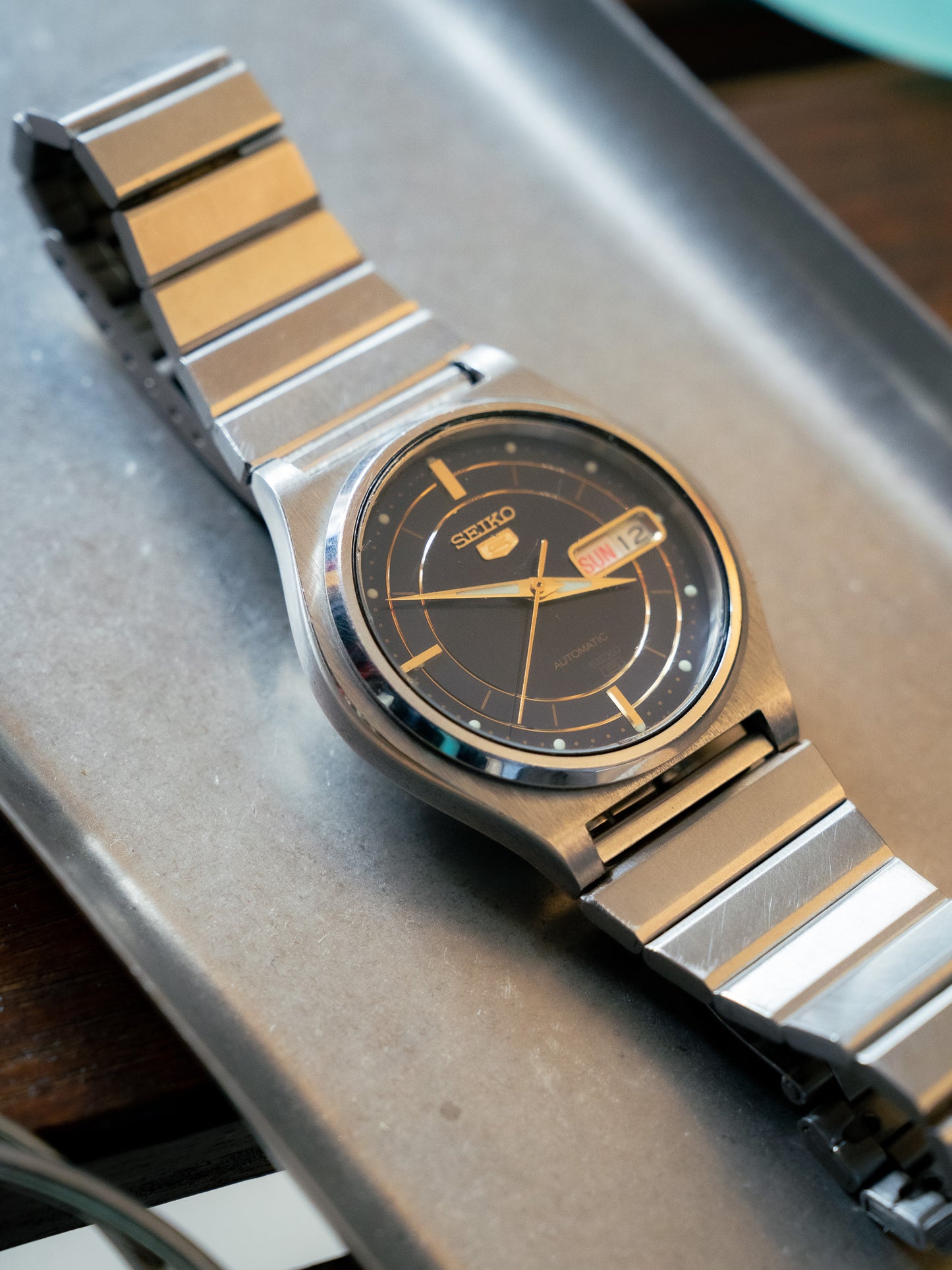 1998 SEIKO 5 Automatic Day-Date 7S26-3170 Watch