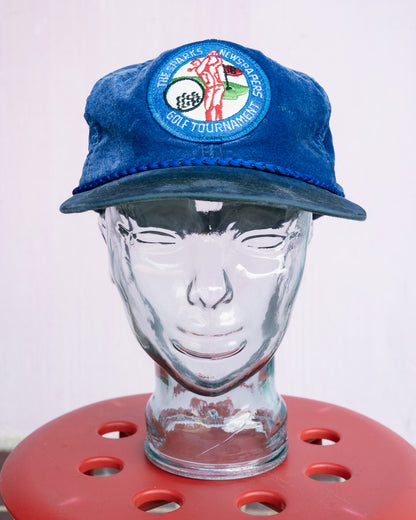 1970s-80s The Sparks Newspapers Golf Tournament Velvet Strapback Cap