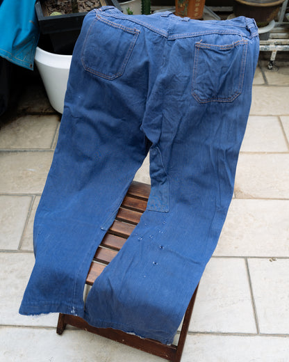 1960s French Denim Pants
