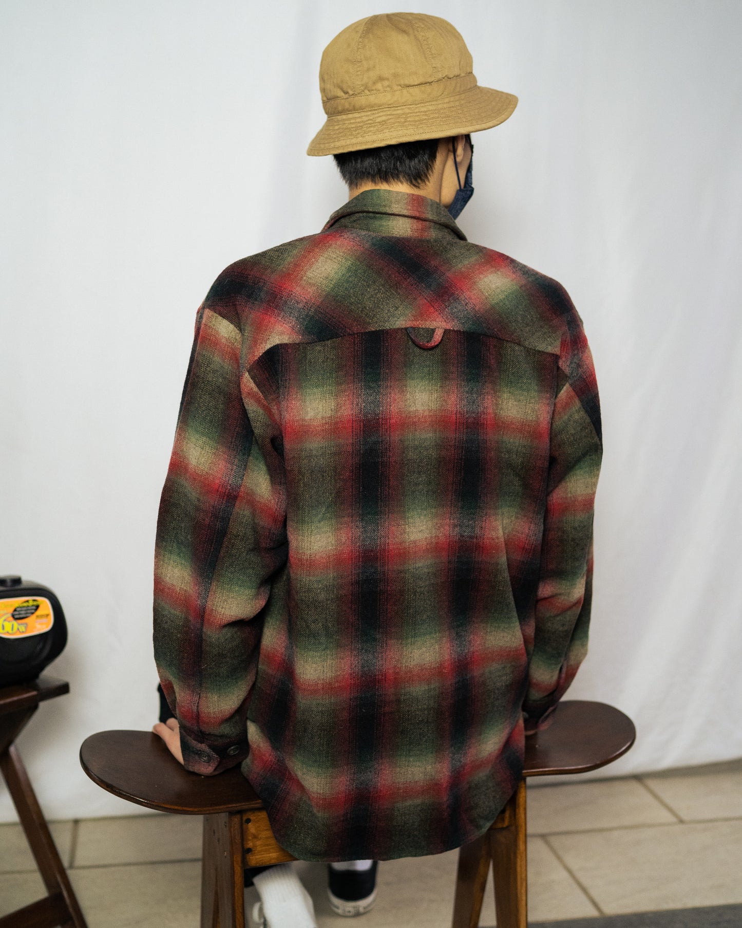"VISION" Wool Shirt Jacket