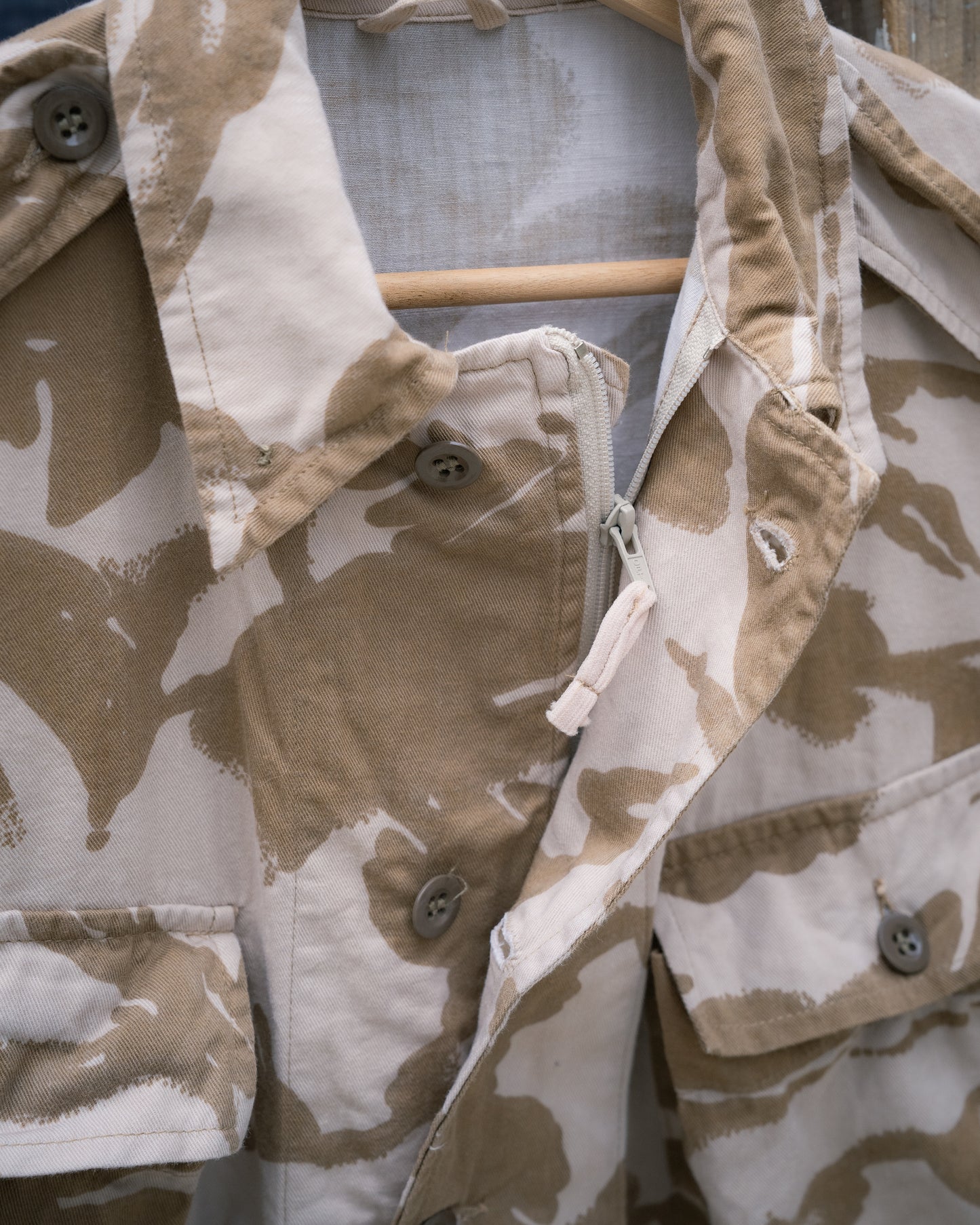 1990s Gulf War British Army Sparse Desert Camo DPM Combat Shirt