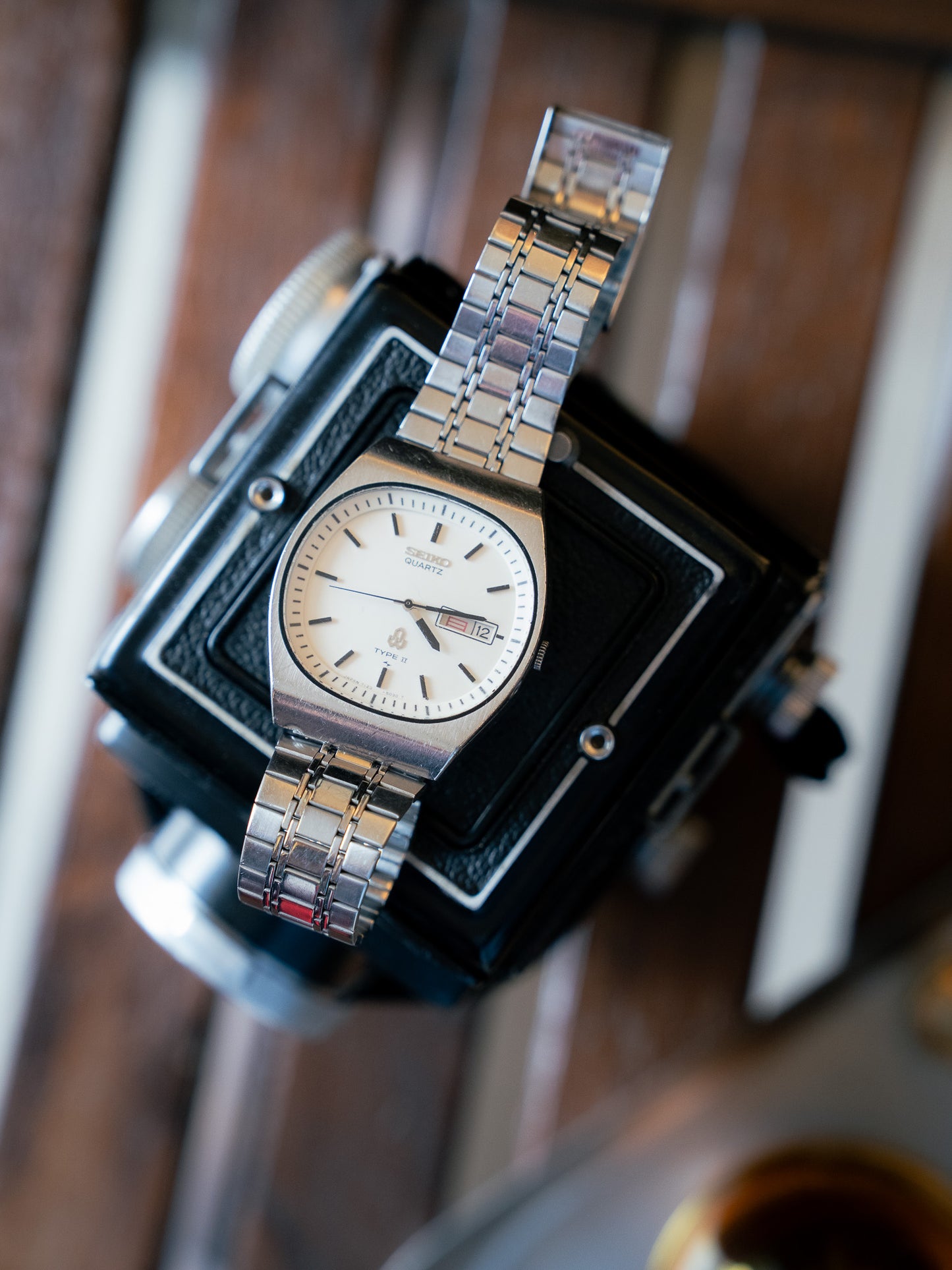 1979 SEIKO Type II Quartz 7123-5030 A JDM Day-Date Watch