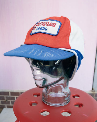 1970s-80s "Swingster" Jacques Seeds Flap Cap