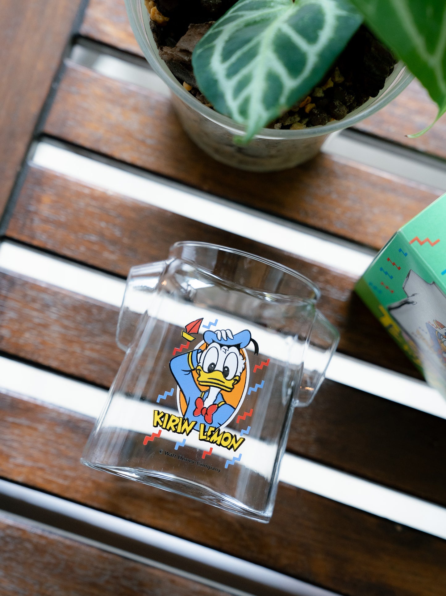 1980s KIRIN LEMON x DISNEY Donald Duck T-Shirt Glass Cup