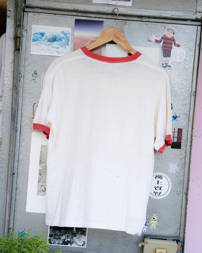 1970s ”Quality Sportswear Products“ Rio Grande Football Ringer Tee