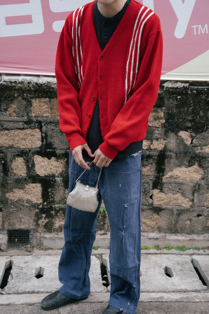 ~1960s "BARCLAY" Acrylic Button Up Cardigan