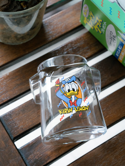 1980s KIRIN LEMON x DISNEY Donald Duck T-Shirt Glass Cup
