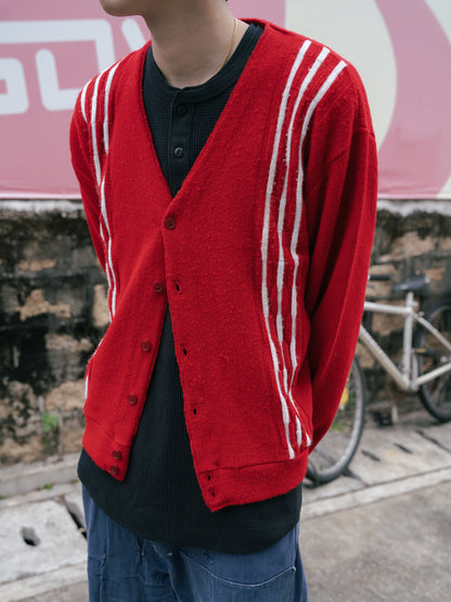 ~1960s "BARCLAY" Acrylic Button Up Cardigan