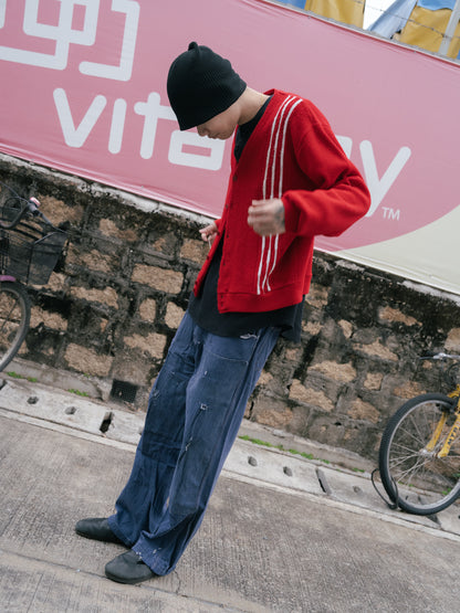 ~1960s "BARCLAY" Acrylic Button Up Cardigan