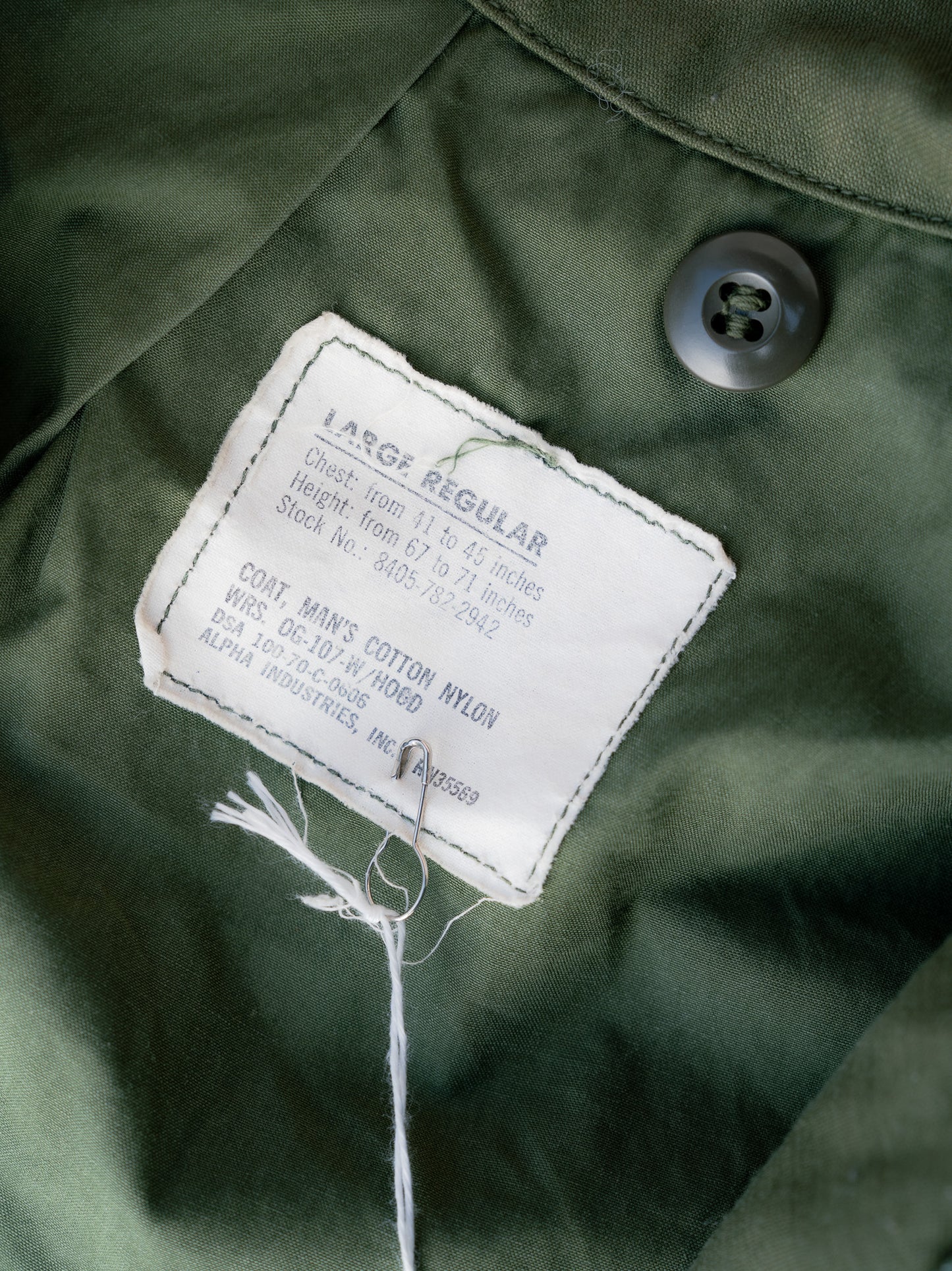 1970 "ALPHA INDUSTRIES" M-65 Field Jacket