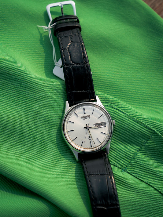 1982 SEIKO QUARTZ Day-Date 6923-7000 Watch