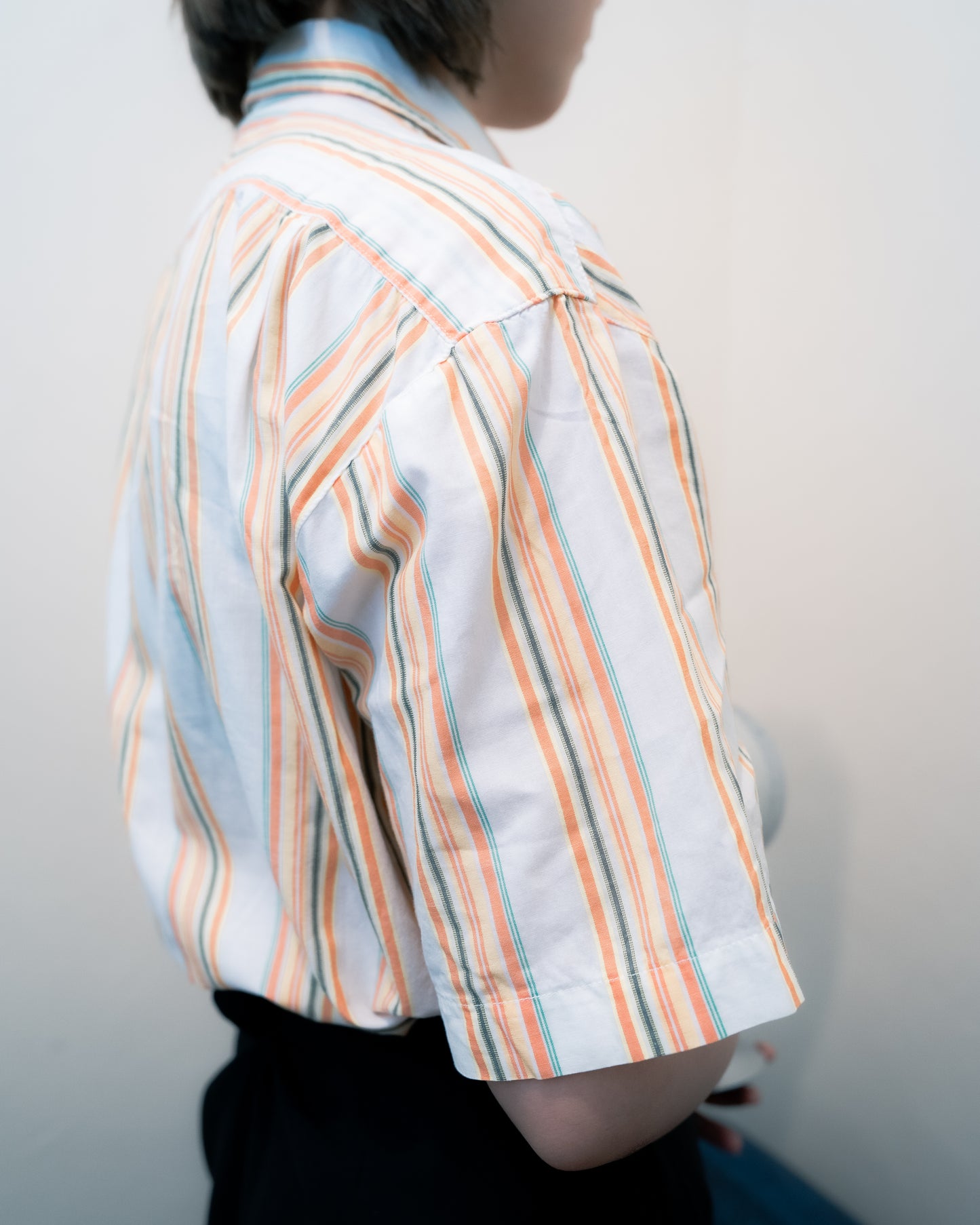 "P.Ress" Striped Short Sleeve Shirt
