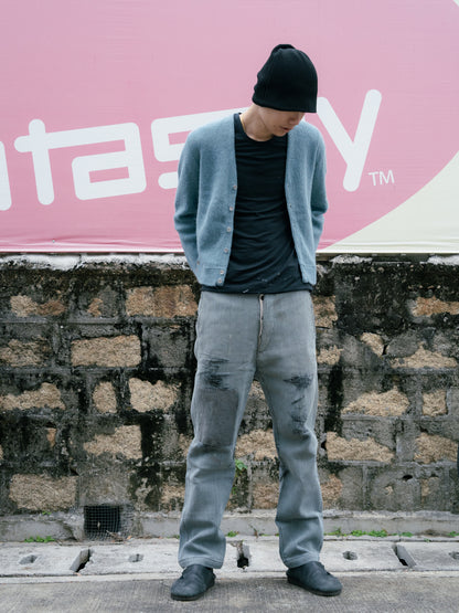 1960s "RUGBY STROKE SAVER" Virgin Alpaca Cardigan